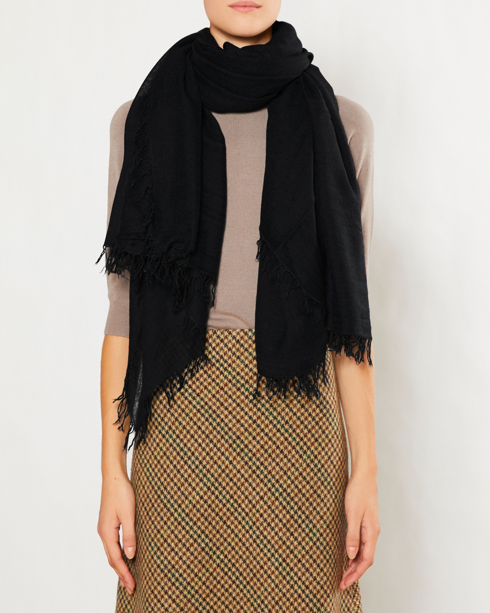 Cashmere and silk blend scarf | Faliero Sarti Enrica