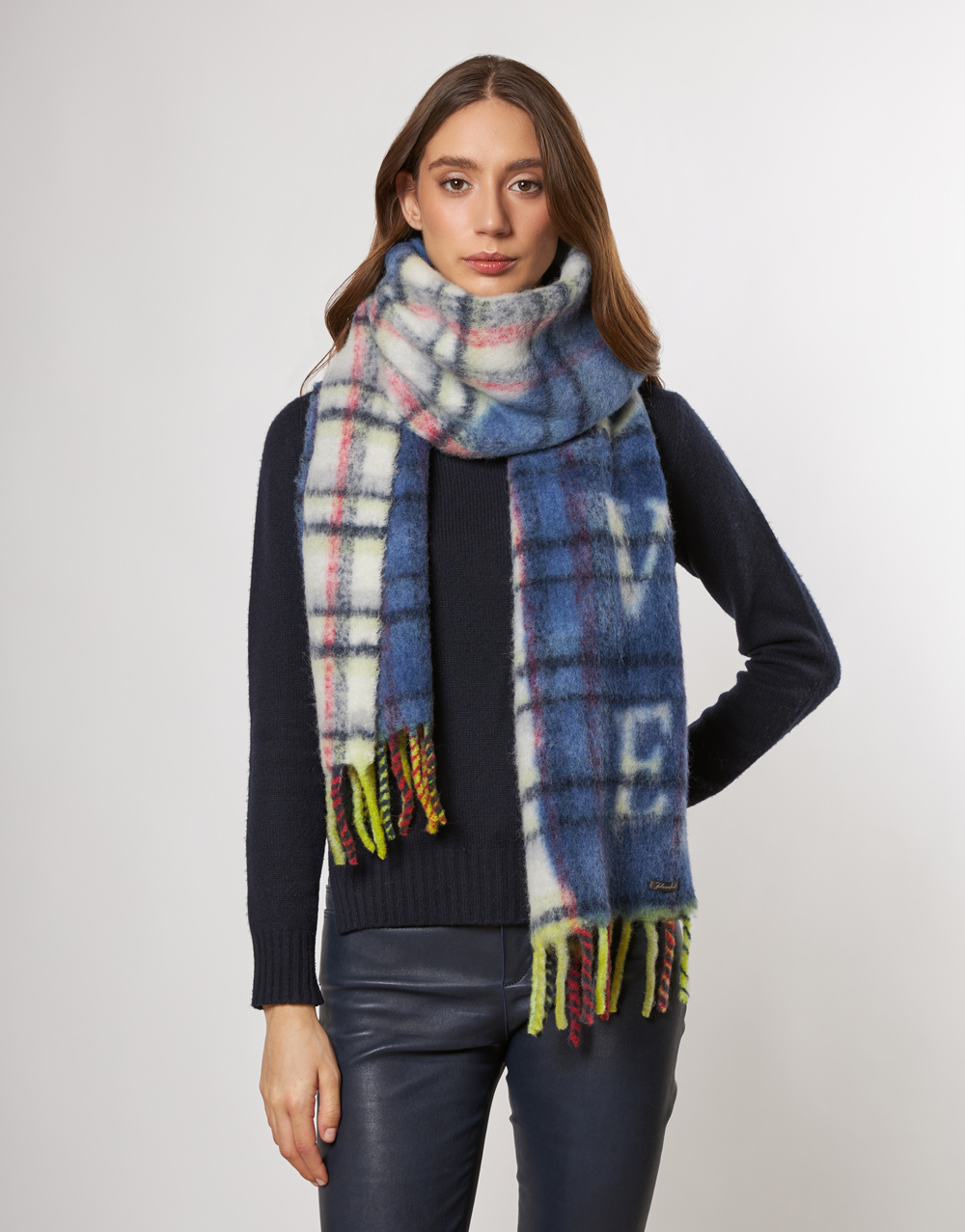 Sciarpa in alpaca con frange | Faliero Sarti Love Love