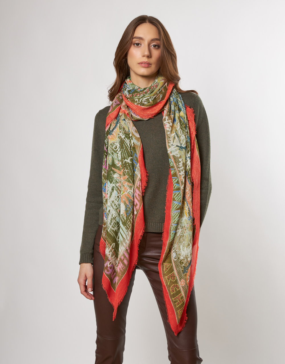 Stola stampa in collaborazione con Paolo Fiumi | Faliero Sarti Italy