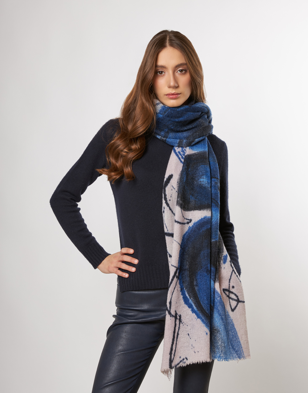 Sciarpa misto lana vergine e cashmere | Faliero Sarti Patty