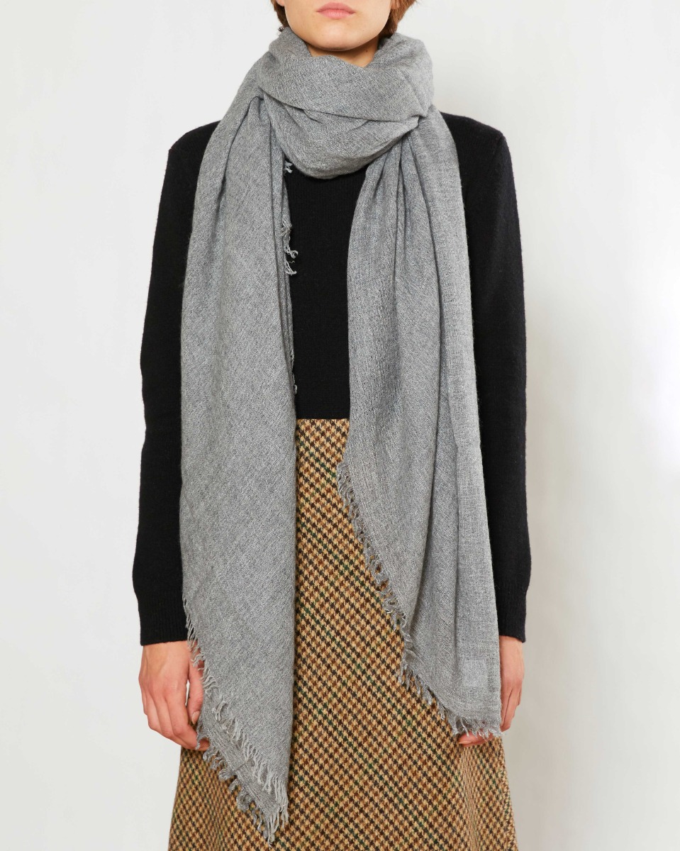 Cashmere, silk and virgin wool square scarf | Faliero Sarti Chiara