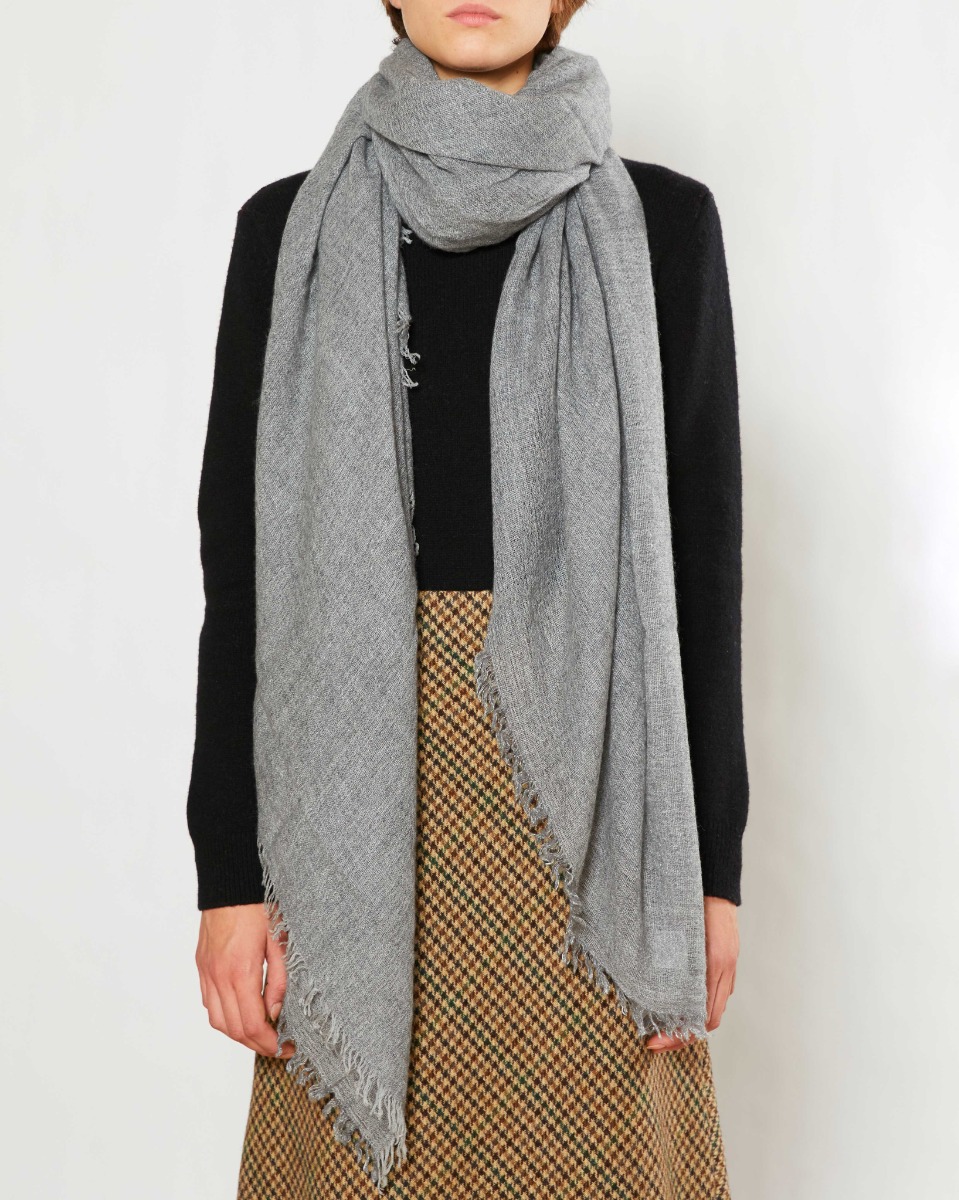 Cashmere, silk and virgin wool square scarf | Faliero Sarti Chiara