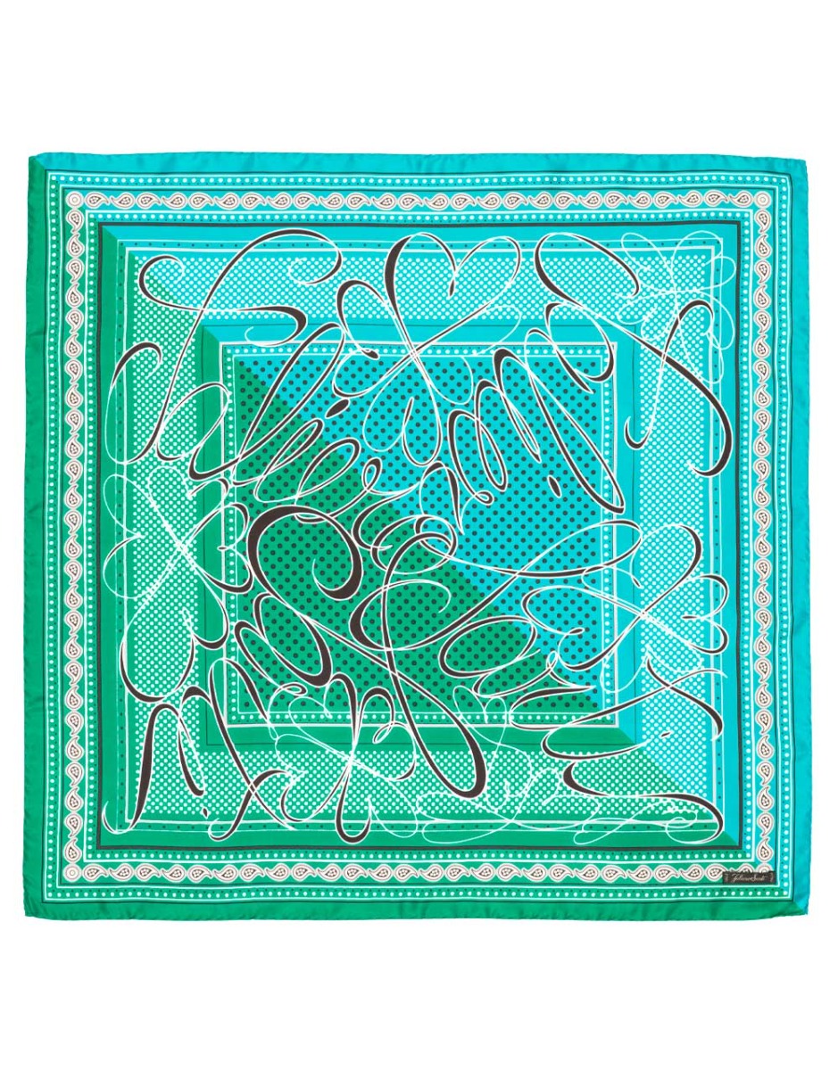Silk printed headscarf | Faliero Sarti Clotilde