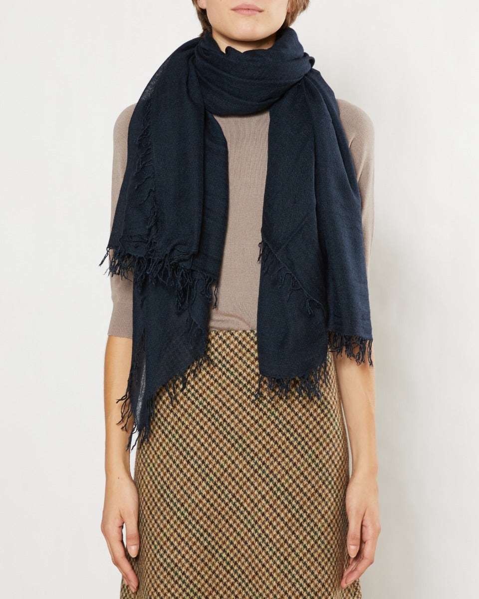 <p>Cashmere and silk blend scarf</p> | Faliero Sarti Enrica