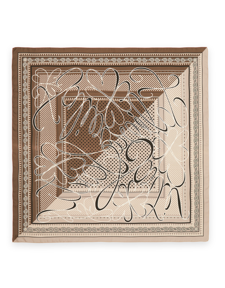 Pure silk printed scarf | Faliero Sarti Cinzia