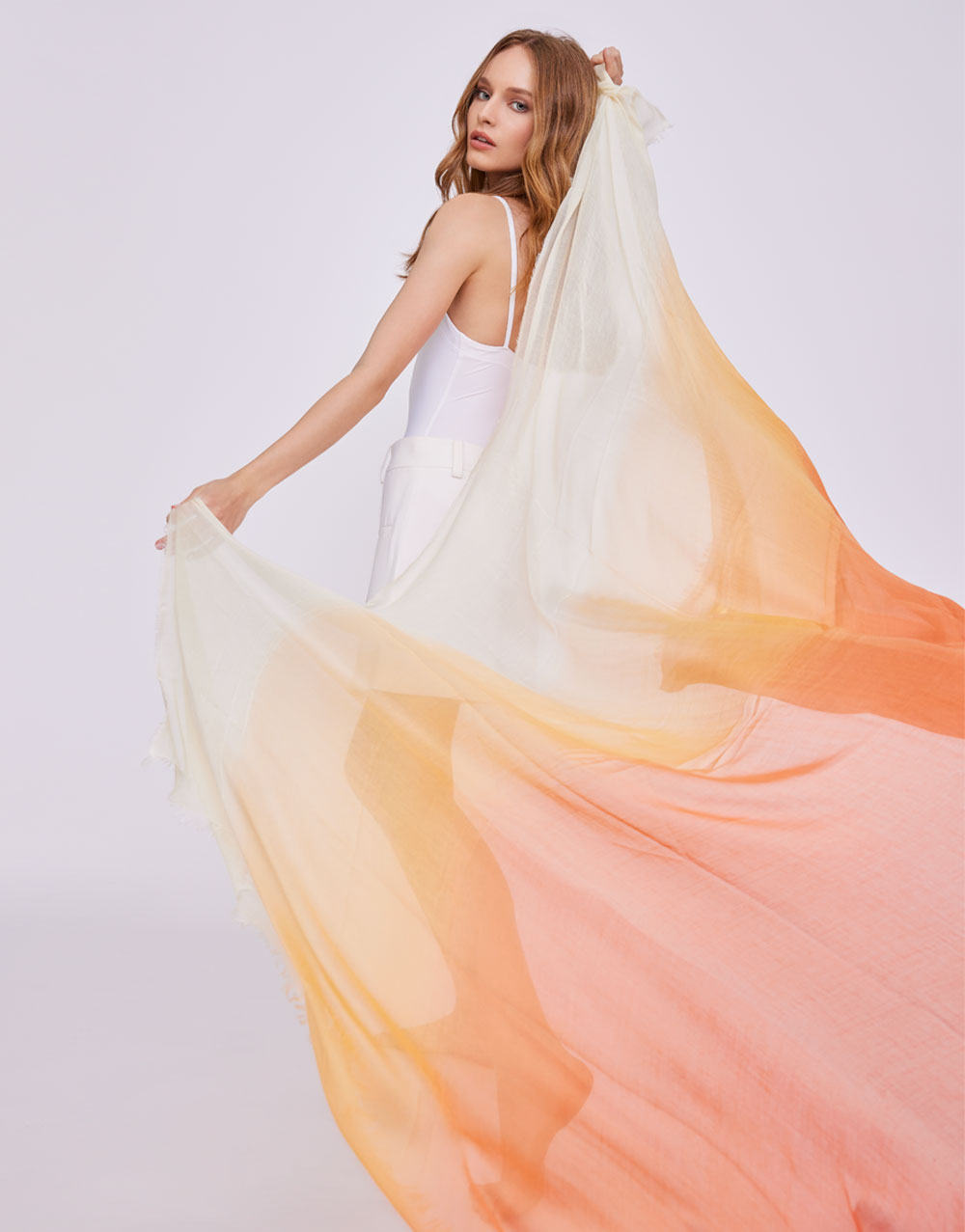 Modal and silk blend stole | Faliero Sarti Ginevra