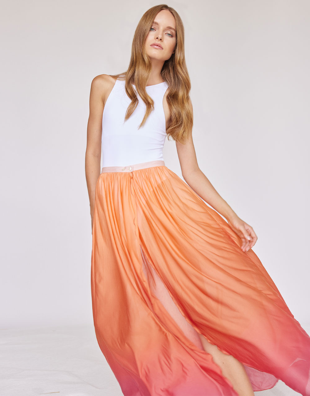 <p>Pareo skirt with degradè print</p> | Faliero Sarti Bali