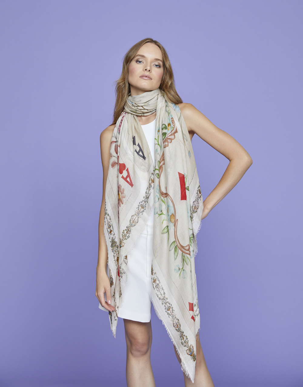 Assi, Printed patchwork stole