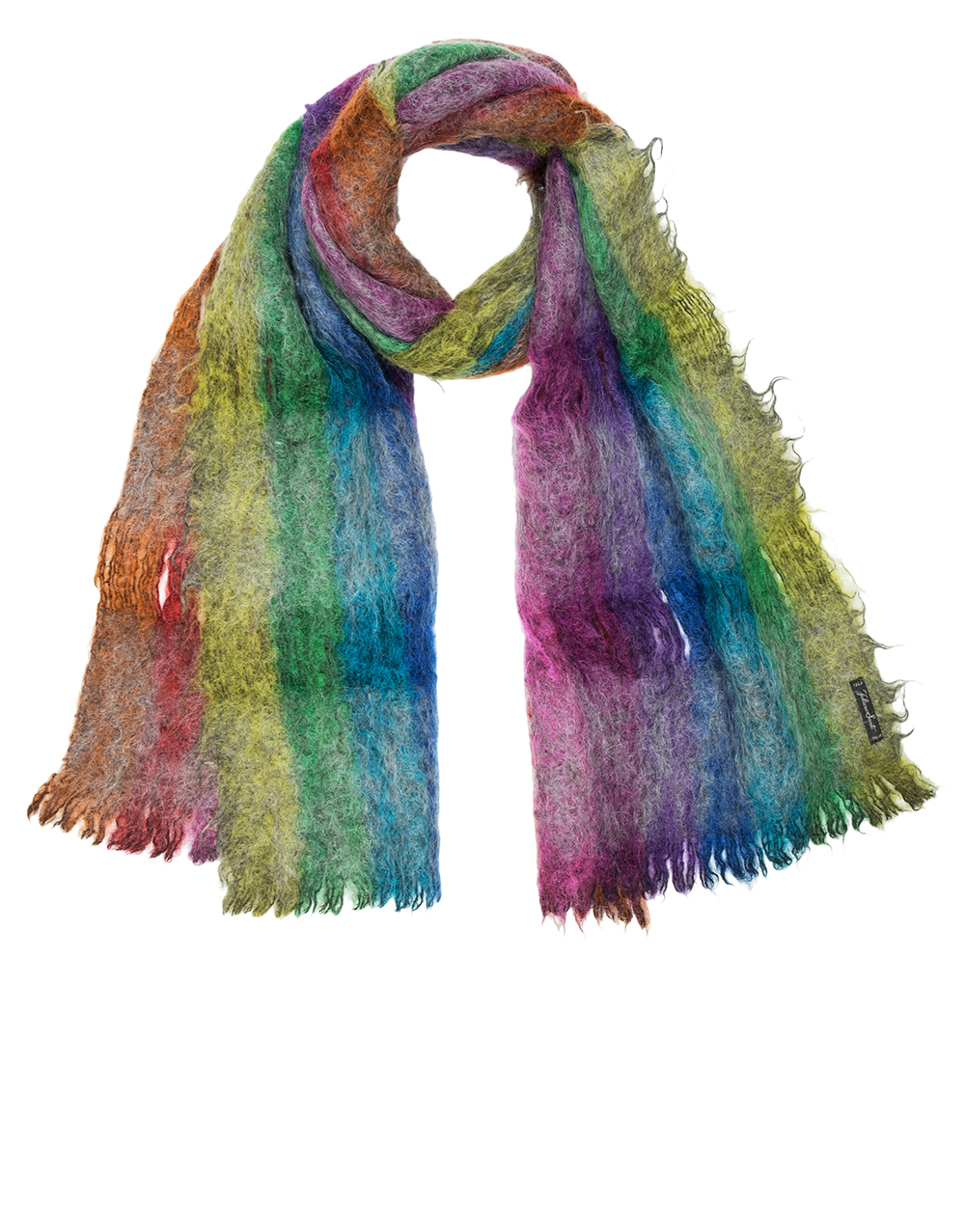 Mohair multicolor blend scarf | Faliero Sarti Peace and Love
