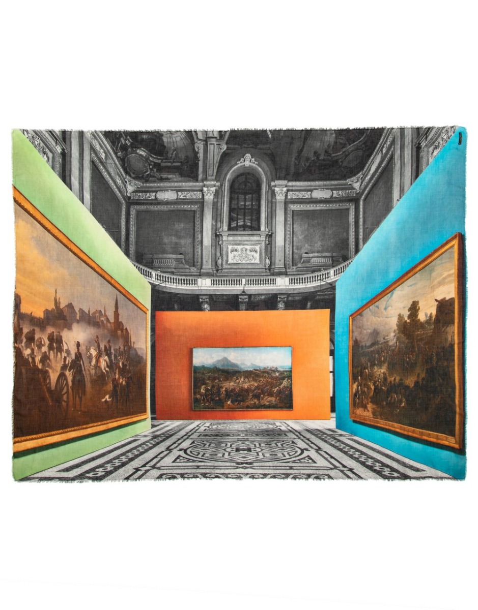 Modal blend printed scarf with Massimo Li | Faliero Sarti Museo Del Risorgimento a Torino