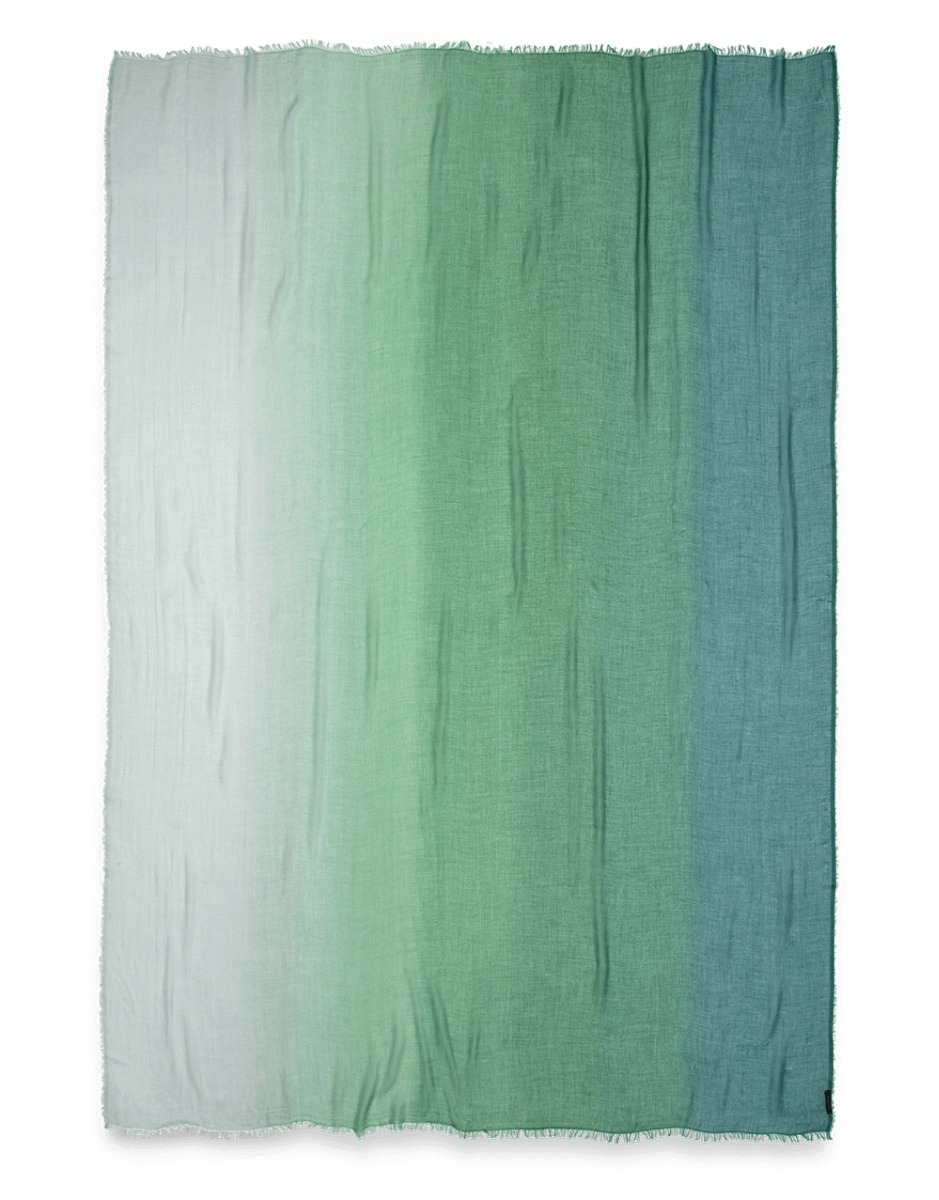 <p>Drape the rich, rectangular, modal-silk blend Ginevra scarf around your neck. Characterized by an ombré pattern in shades of green , it will be the essential finishing touch to add to your outerwear wardrobe.</p> | Faliero Sarti Ginevra