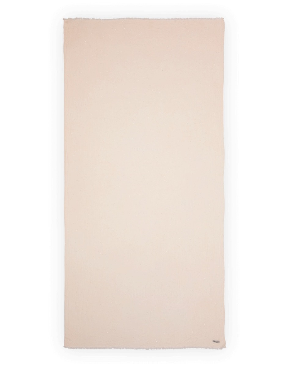 <p>A fine wool blend takes form in our rectangular, beige-colored Raissa scarf. As elegant as it is dazzling, the fringed edges and sequined design will be the finishing touch. To be added to your closet without a second thought.</p> | Faliero Sarti Raiss