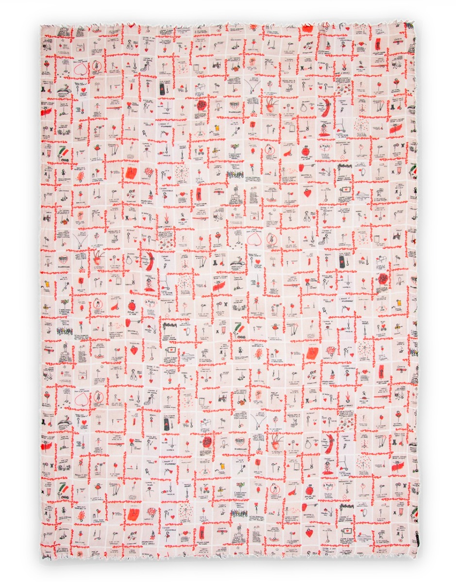 <p>Printed silk and modal scarf</p> | Faliero Sarti Lily - Lilybris