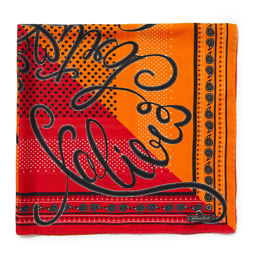 <p>Print headscarf in pure silk</p> | Faliero Sarti Monni