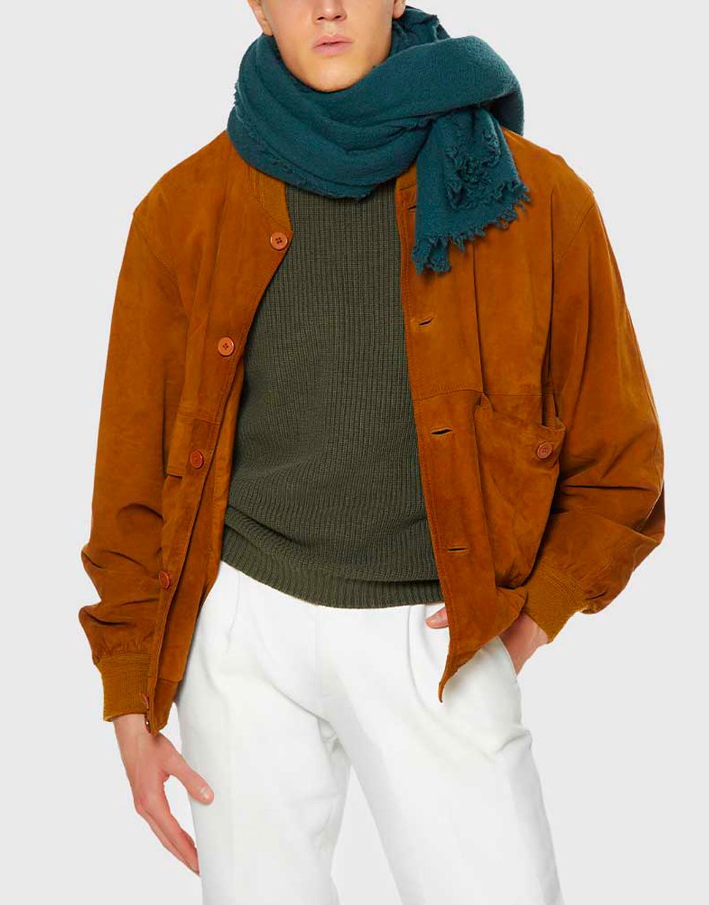 Sciarpa in misto lana vergine cashmere e seta | Faliero Sarti Assia