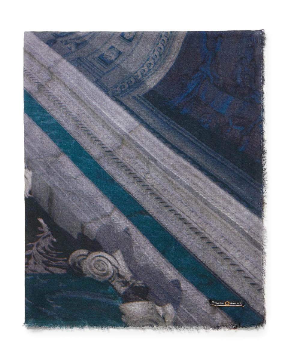 Modal and cashmere scarf with print | Faliero Sarti Drotthingholm