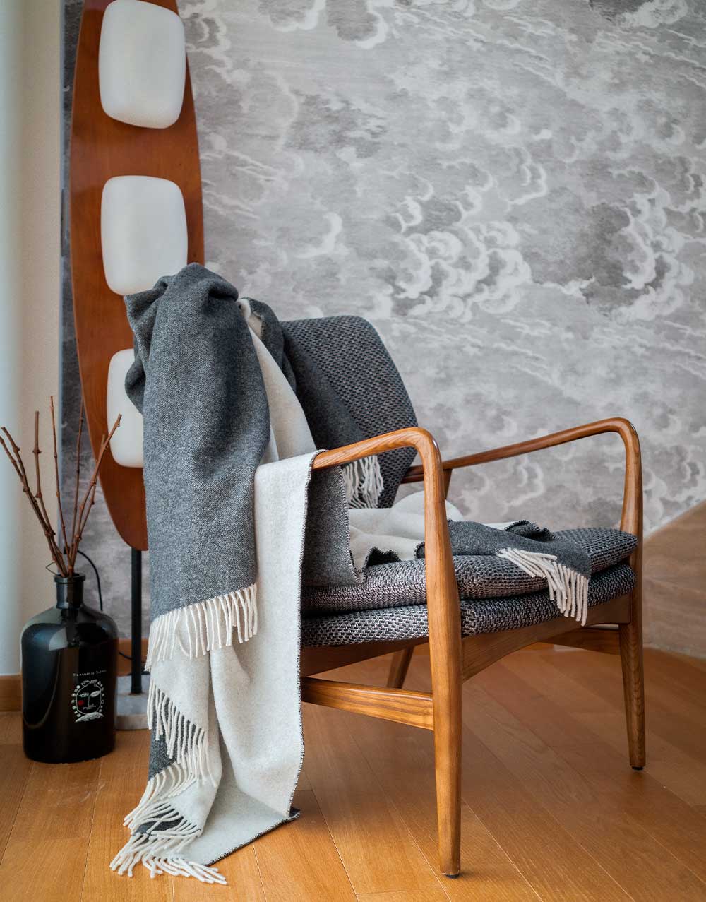 <p>Wool and cashmere plaid</p> | Faliero Sarti Norvegia