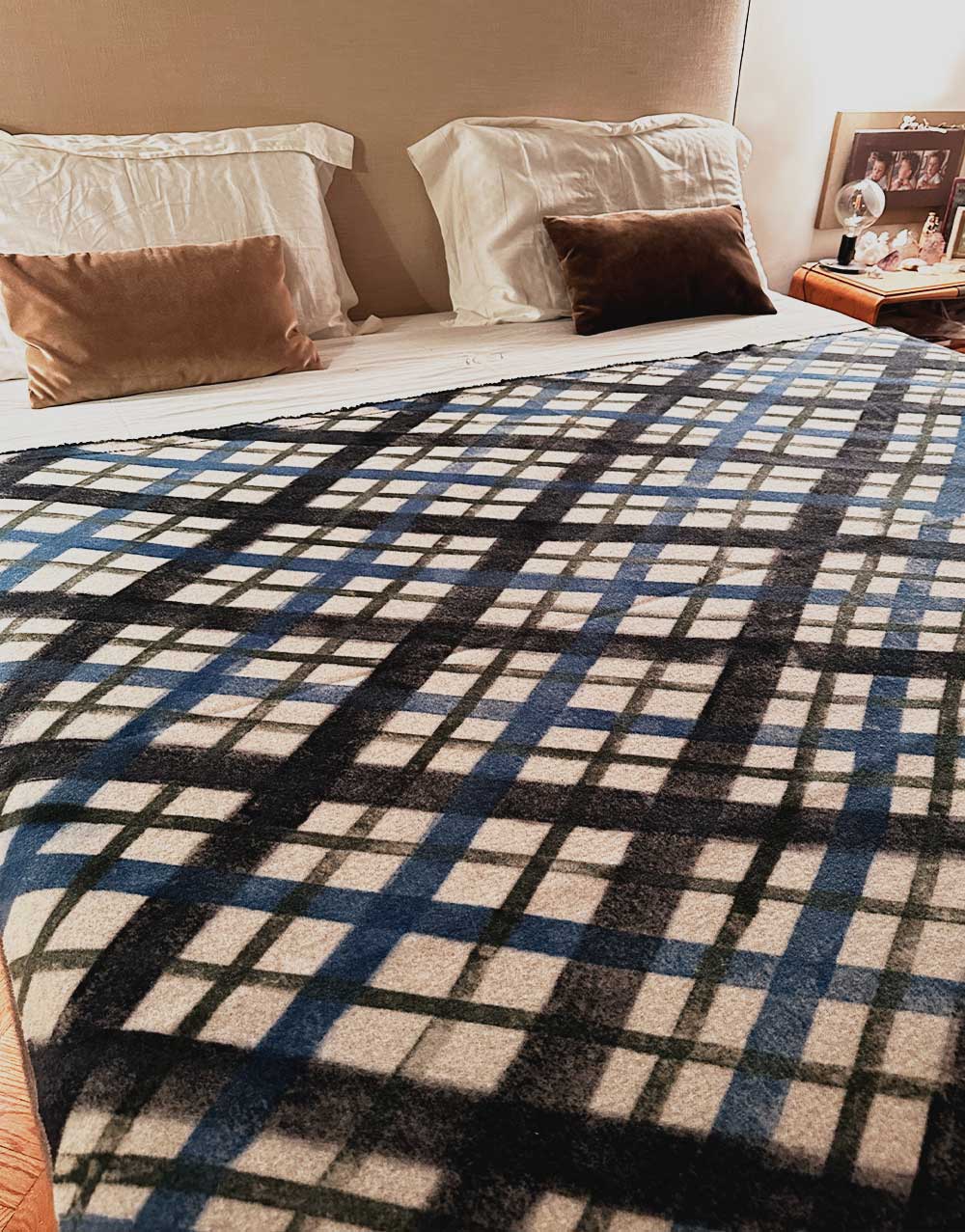 Printed plaid in wool and cashmere blend | Faliero Sarti Plaid Check