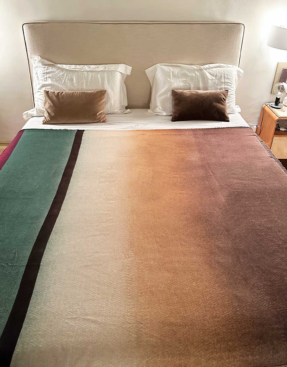 Printed plaid in cashmere and silk blend | Faliero Sarti Plaid Liliana