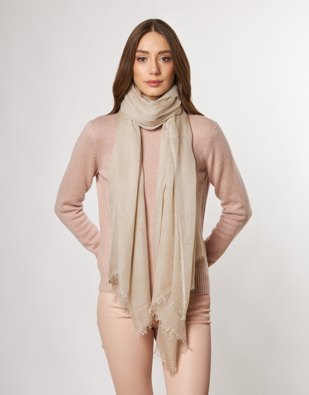 Modal and silk blend stole | Faliero Sarti Tobia