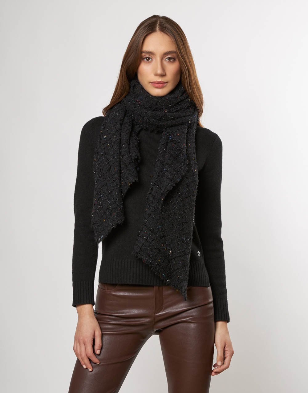 Milano | Oversized pure wool printed scarf