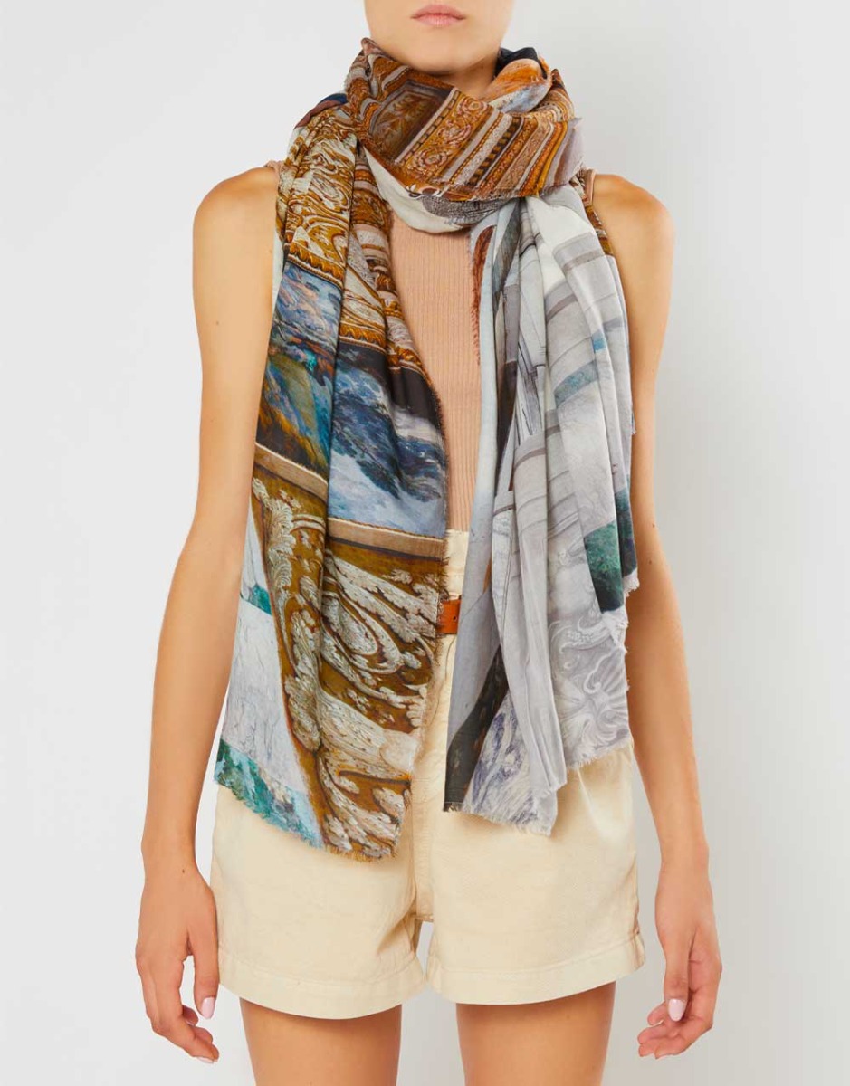 Modal and cotton blend scarf | Faliero Sarti Palazzo Del Quirinale