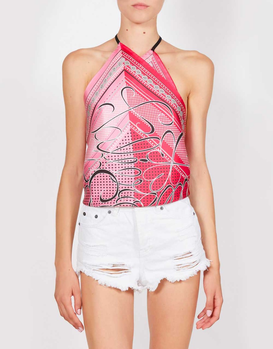 Silk printed top | Faliero Sarti Tilde